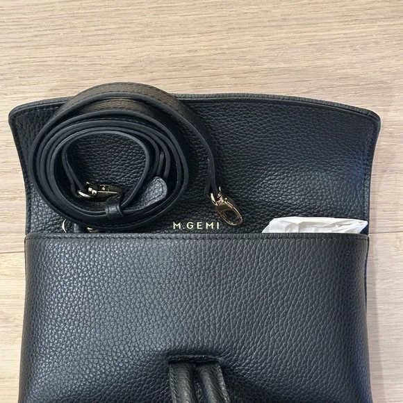 NWT - M.Gemi The Francesca Convertible Crossbody (black) - Picture 8 of 10